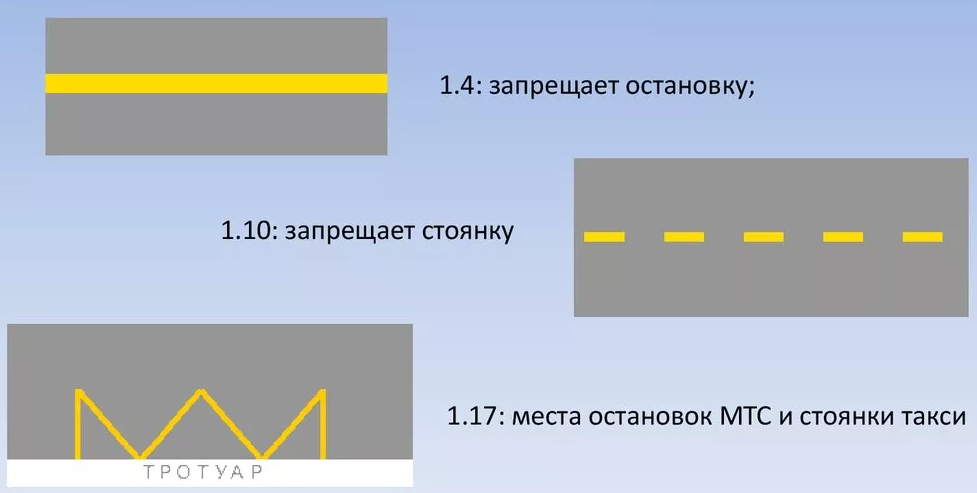 В зоне действия данного знака остановка разрешена: Остановка в зоне действия этого знака разрешена: