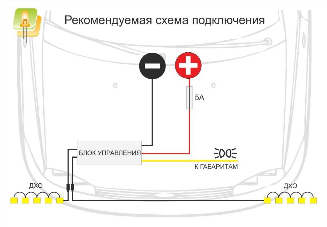 Как соединить ходовые огни: 7 схем подключения дневных ходовых огней