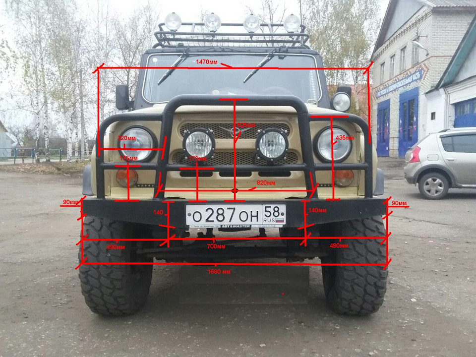 Бампер на уаз своими руками: изготовление силового обвеса на различные серии авто