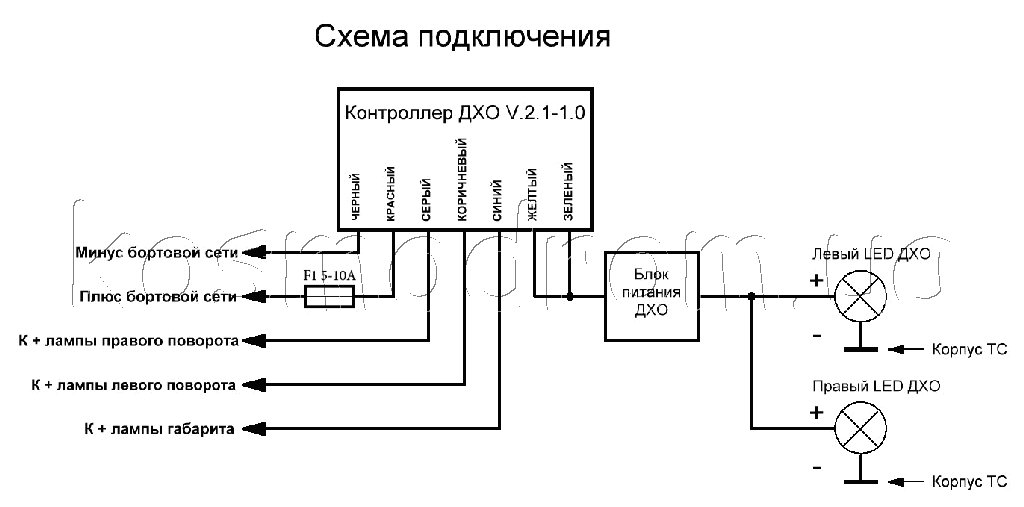 Схема подключения лампы поворота с дхо: Все схемы подключения дневных ходовых огней. Все схемы подключения дневных ходовых огней Выбор правильных дневных ходовых огней