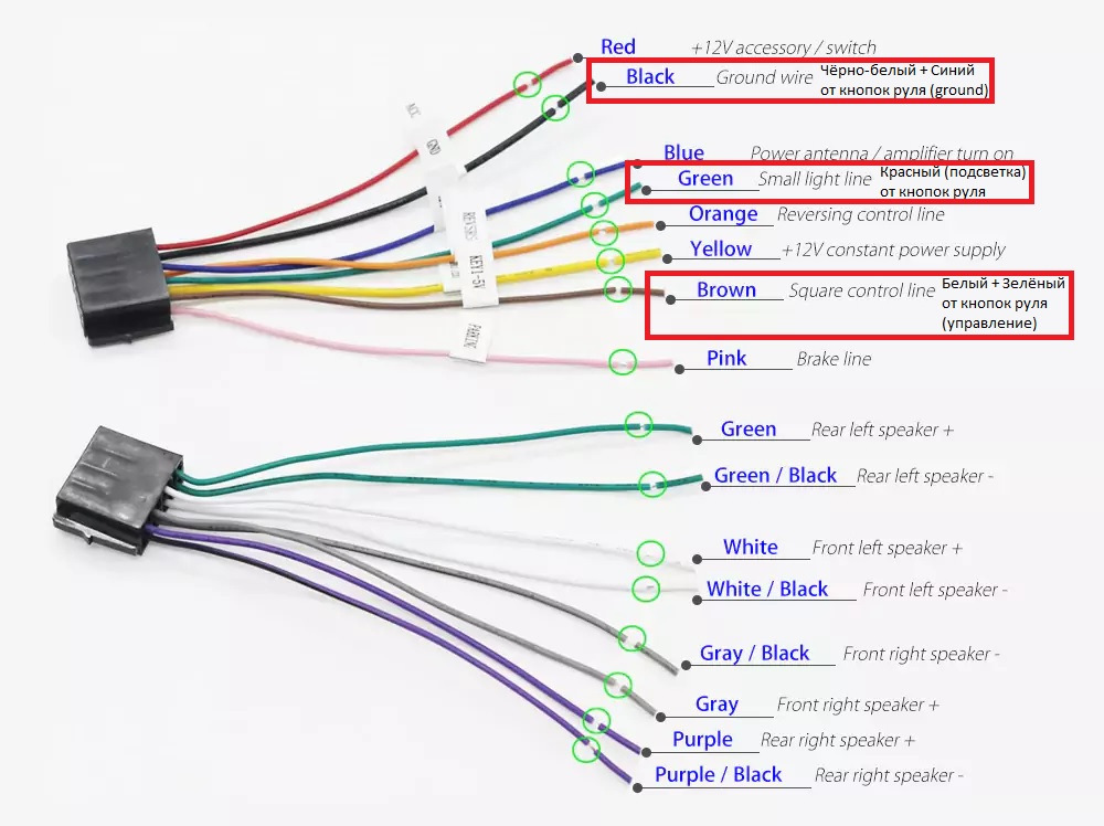 Схема подключения магнитолы андроид с алиэкспресс на русском языке