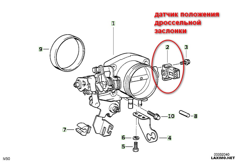 Заслонка на схеме