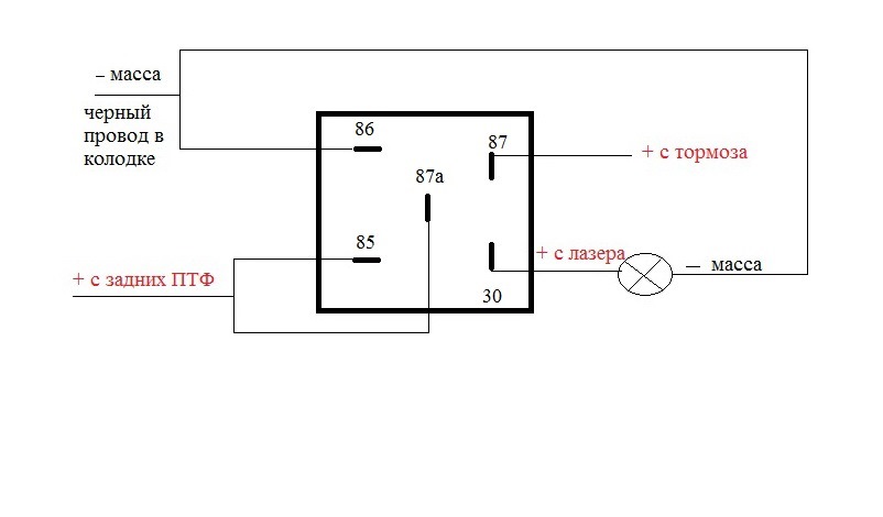 Схема реле 5 контактное схема подключения