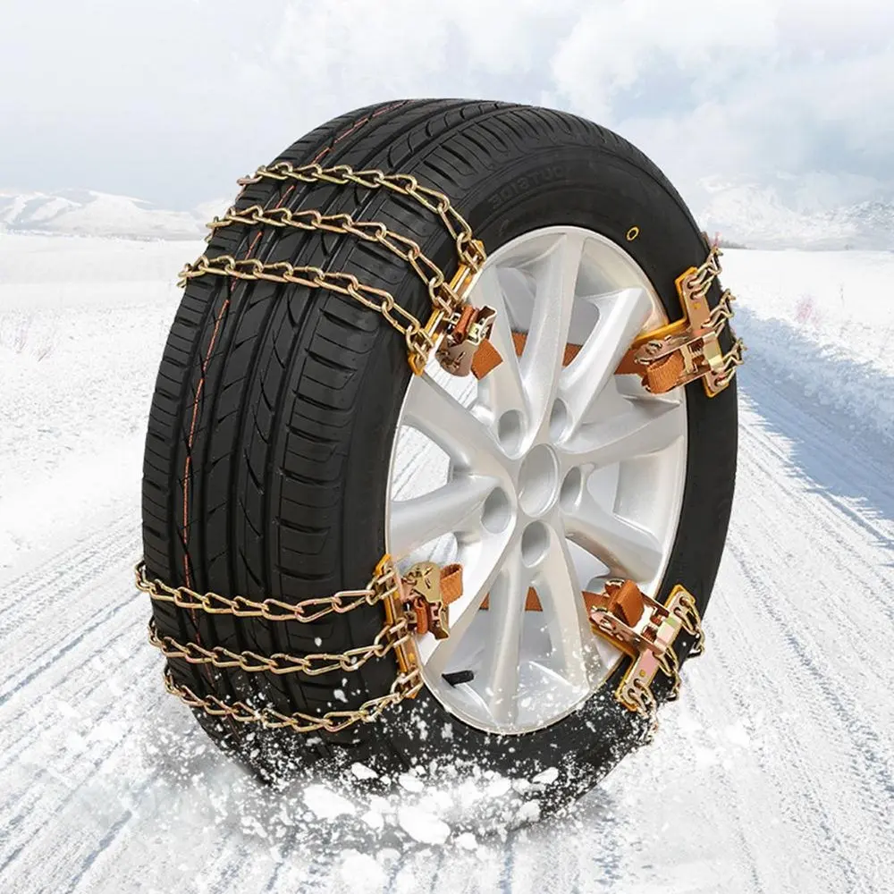 Противоскользящие цепи: 10 шт., зимние противоскользящие цепи для автомобильных шин, для снежной грязи, утолщенные шины, устойчивая безопасность вождения, противоскользящая цепь для автомобиля