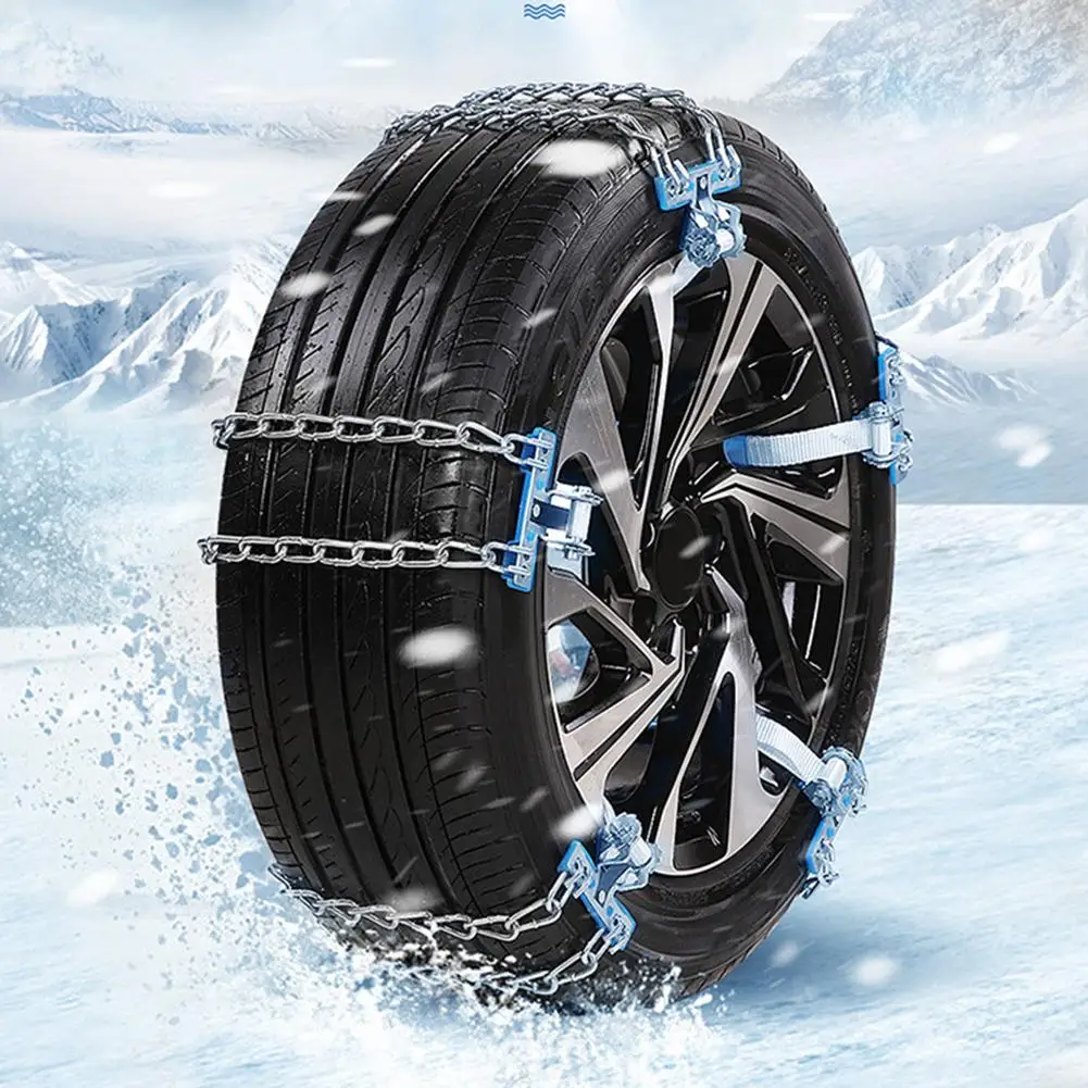 Противоскользящие цепи: 10 шт., зимние противоскользящие цепи для автомобильных шин, для снежной грязи, утолщенные шины, устойчивая безопасность вождения, противоскользящая цепь для автомобиля