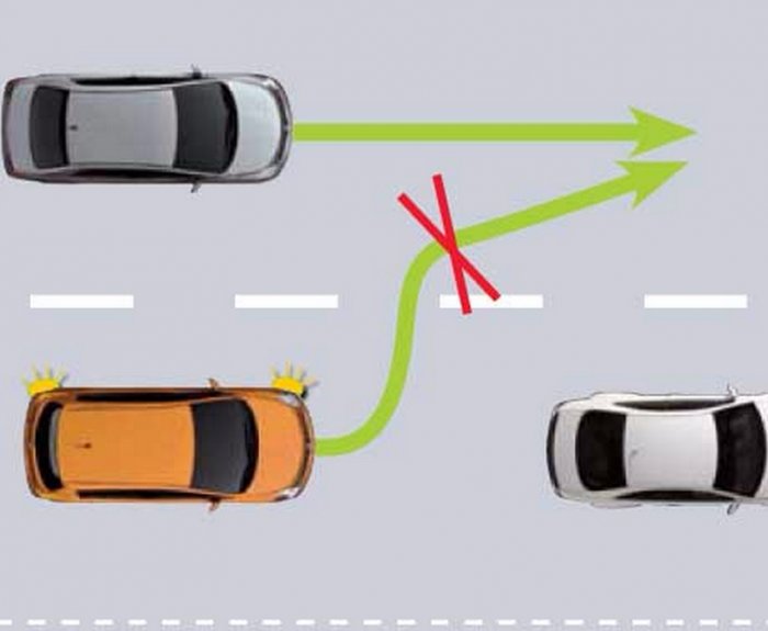 Правила перестроения: ПДД 8.4 - Перестроение