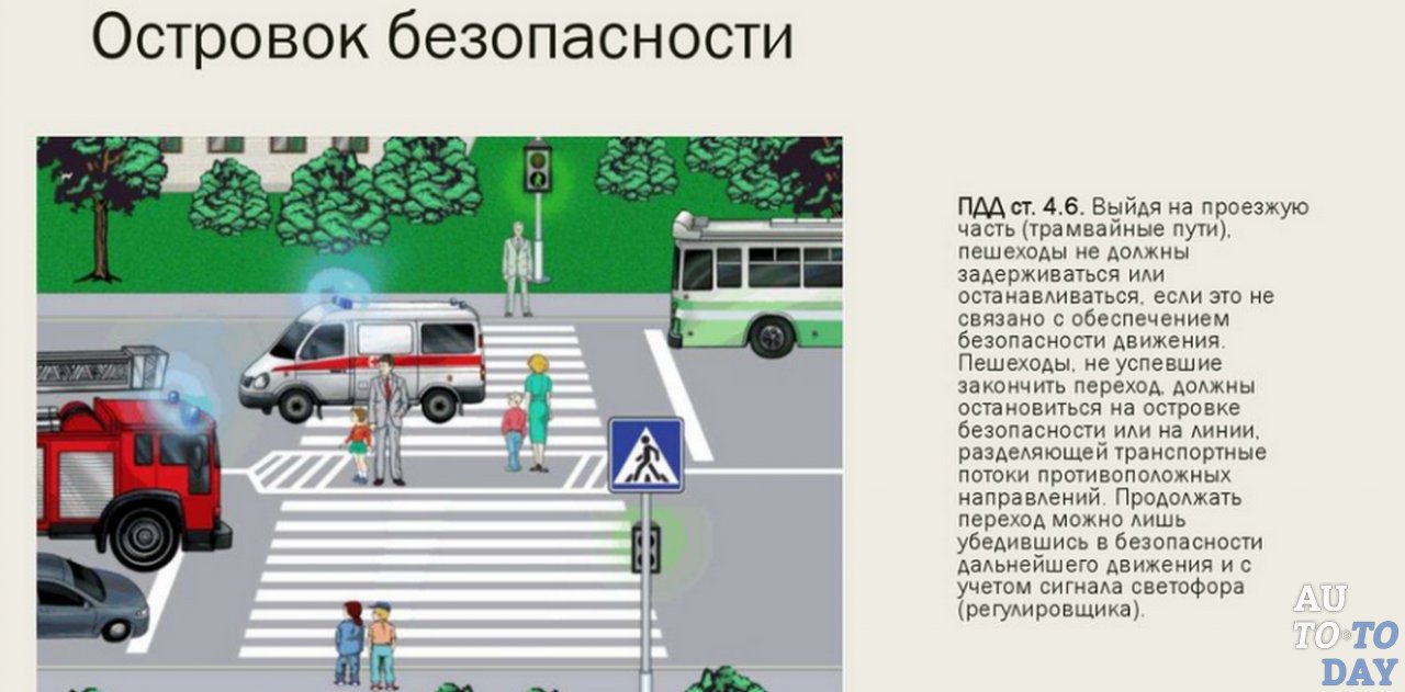 Можно ли стоять на островке безопасности: Изменения в ПДД о островках безопасности и направляющих островках 7 октября 2022 года - 7 октября 2022