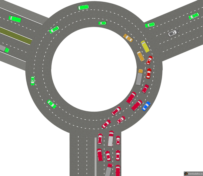 Пдд круговое движение въезд на круг: Правила проезда перекрестков с круговым движением