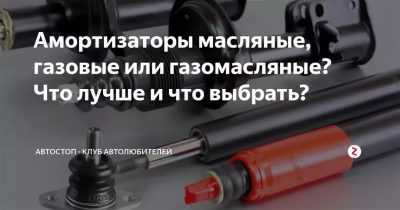 Какие стойки лучше газовые или масляные: газовые или масляные. Советы, как выбрать амортизатор для автомобиля от интернет-магазина запчастей TopDetal.ru