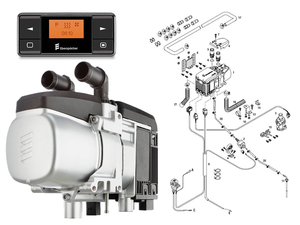 Гидроник предпусковой: , , , . Eberspacher Hydronic