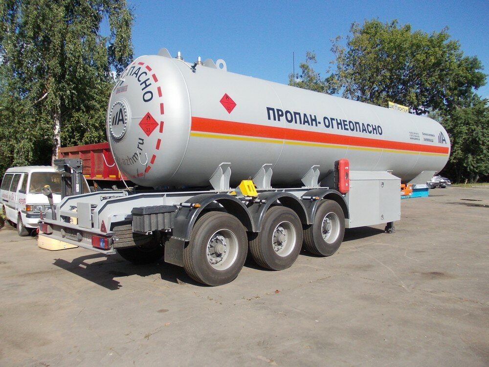 Прицеп для перевозки газа: Автоцистерны для перевозки сжиженного и газообразного газа – Компания Лигир