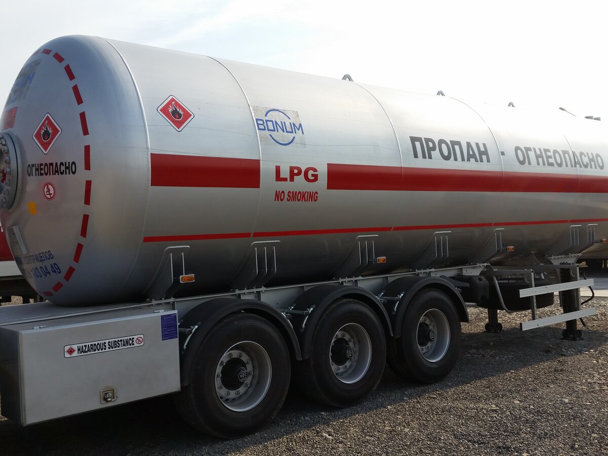 Прицеп для перевозки газа: Автоцистерны для перевозки сжиженного и газообразного газа – Компания Лигир