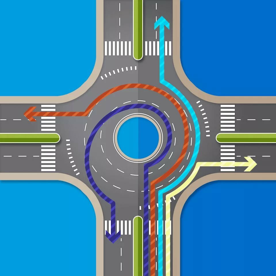 Круговое движение как правильно ездить: Как правильно проезжать перекресток с кольцевым движением? | АВТОМОБИЛИ