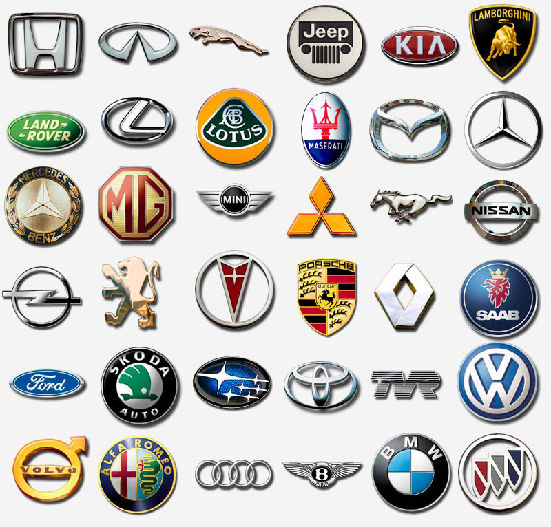 Значки марок авто: Все эмблемы автомобилей с названиями марок