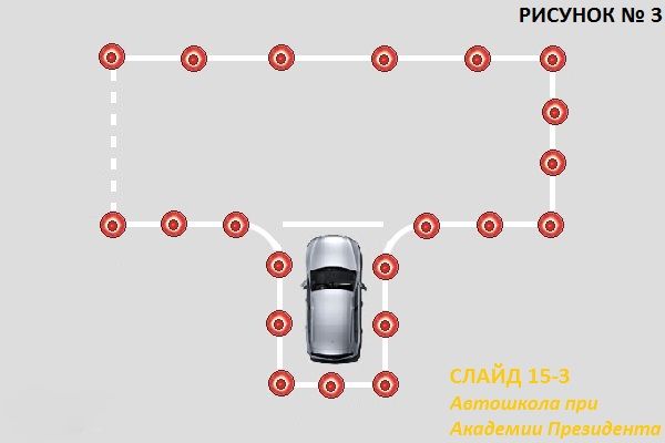 Заезд в гараж схема