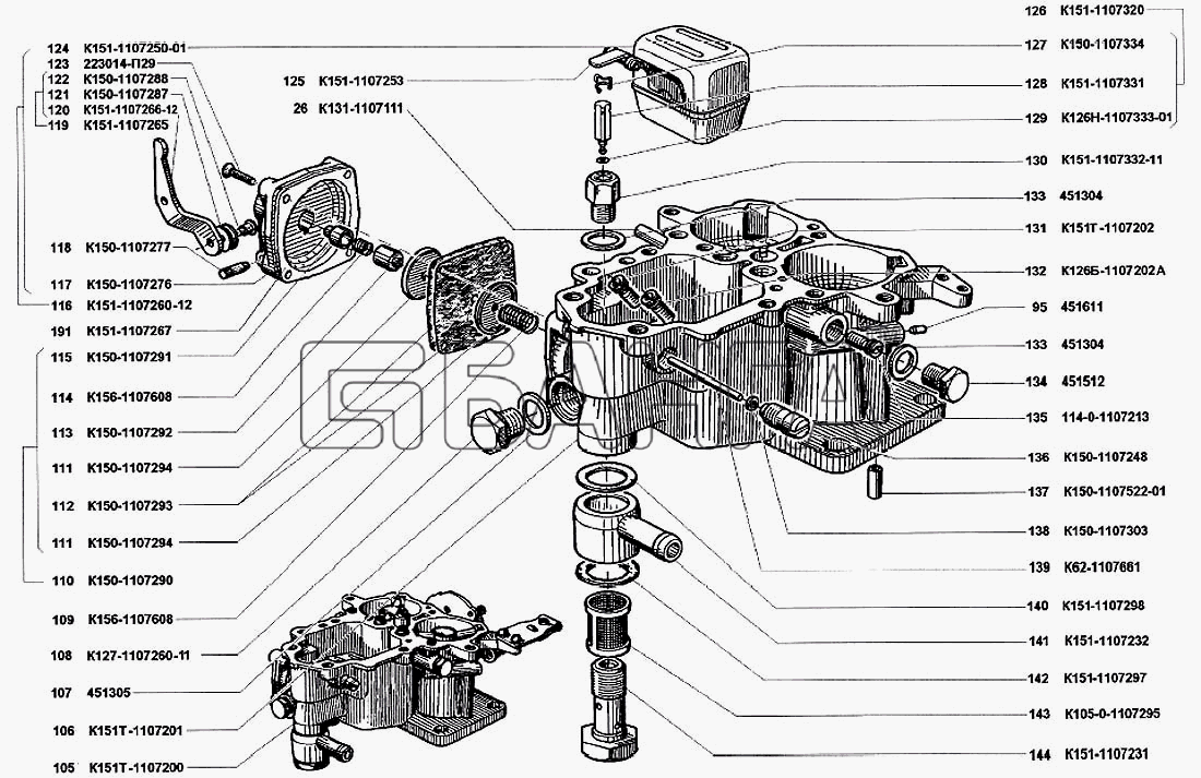 К151е карбюратор схема