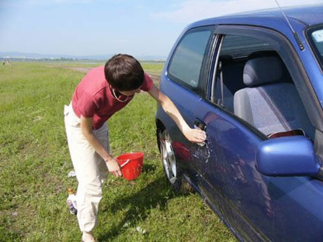 Штраф за мытье машины