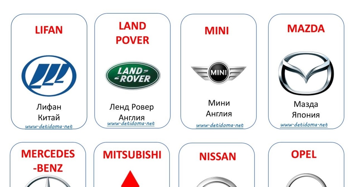 Автомобили значки и названия: Все эмблемы автомобилей с названиями марок