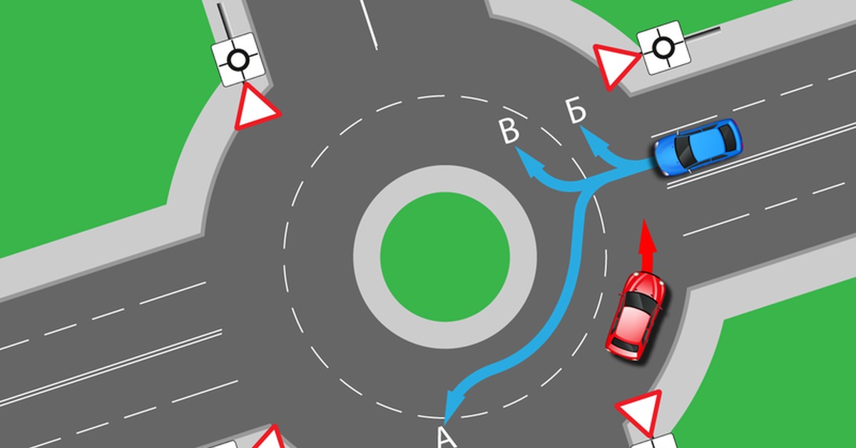 Как правильно проезжать круговое движение: правила проезда перекрестков с круговым движением