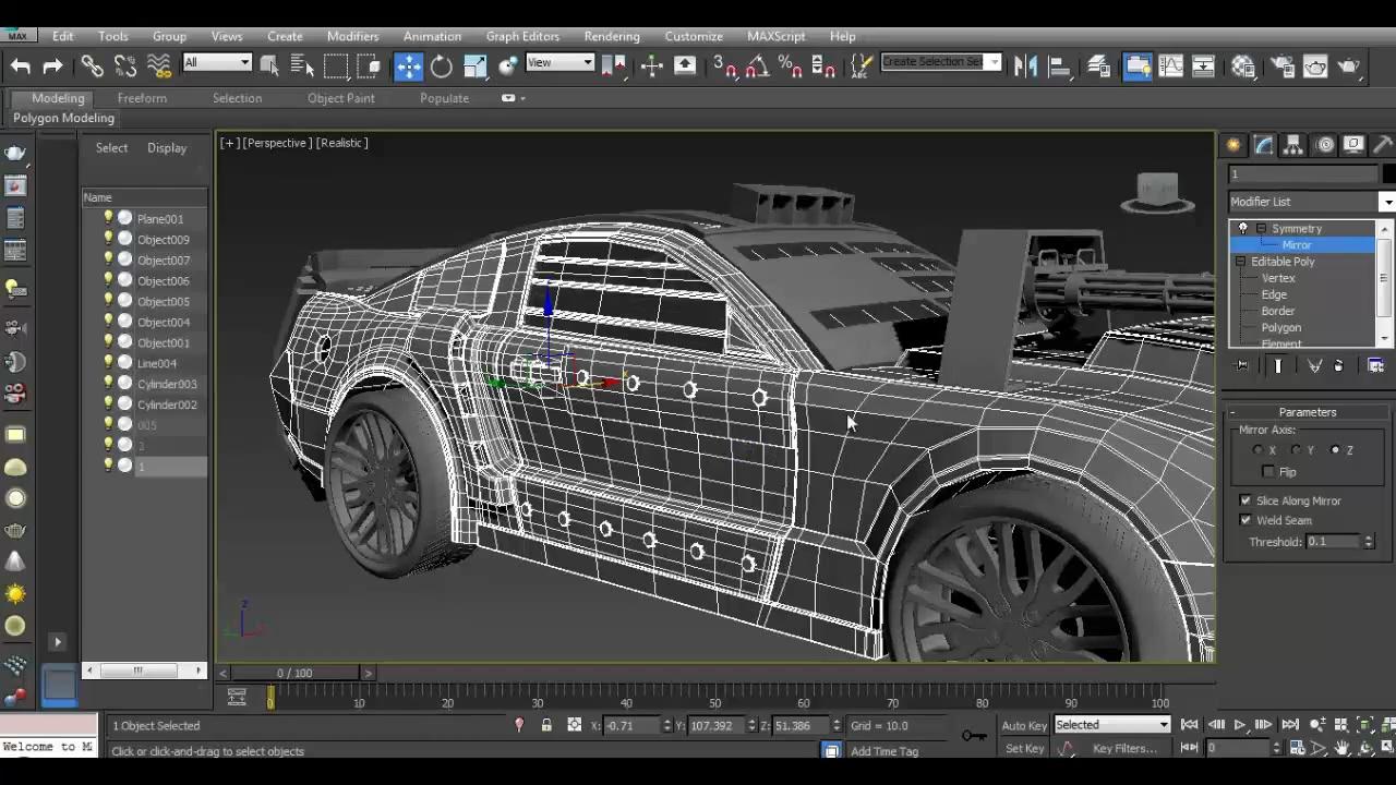 3Д моделирование автомобилей: 3d моделирование тюнинга автомобилей