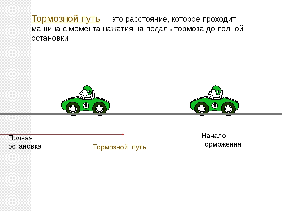 Уменьшение тормозного пути: Уменьшение тормозного пути транспортного средства, не оборудованного антиблокировочной тормозной системой, достигается: