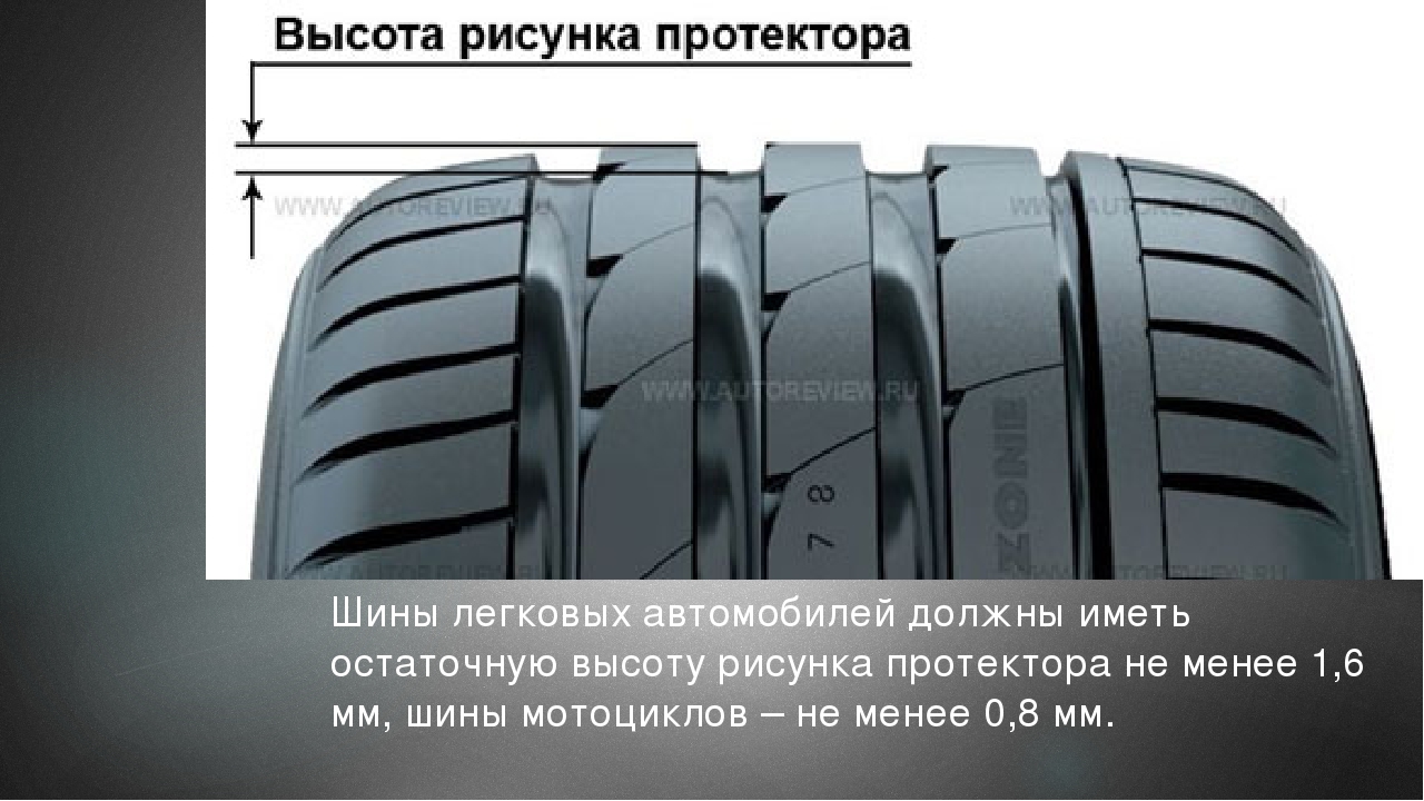 Допустимый протектор: МВД указало допустимую глубину протектора для всех видов автомобилей — Российская газета