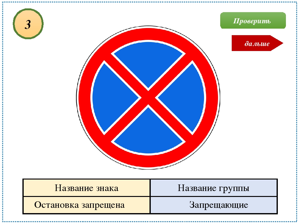 Знак остановка запрещена картинка для детей