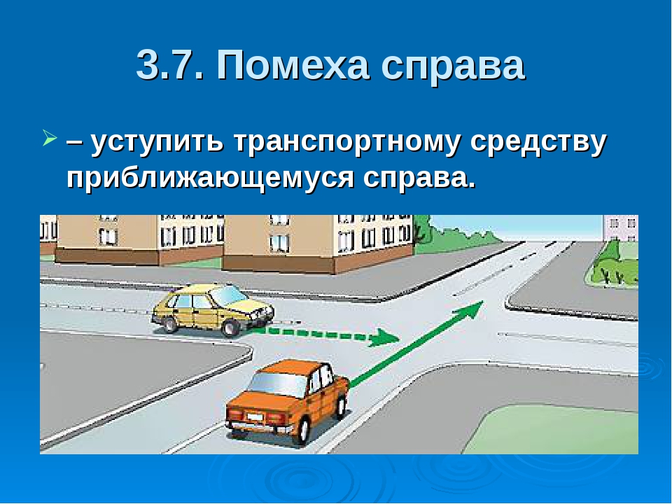 Отдельный уступать. Помеха справа ПДД. Помеха справа правило ПДД. Картинка помеха справа. Помеха справа правило в картинках.