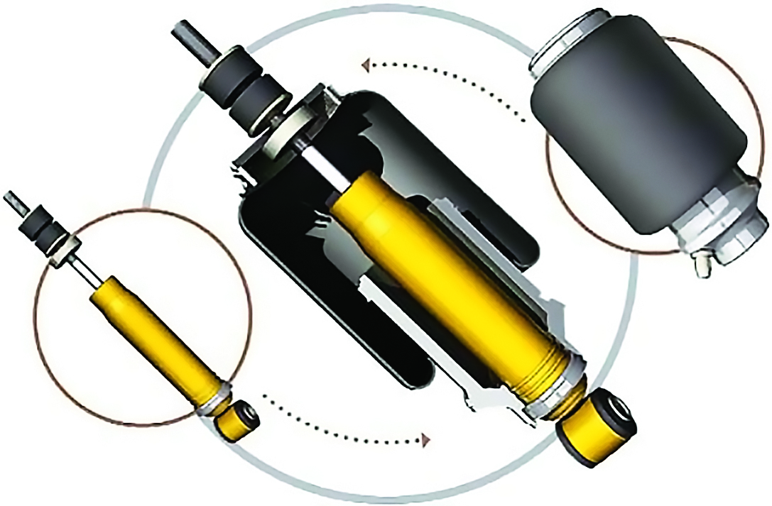 Амортизатор в разрезе: Как выглядят амортизаторы в разрезе? [фотографии]