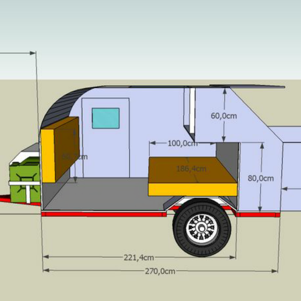 Чертежи прицепа дома на колесах