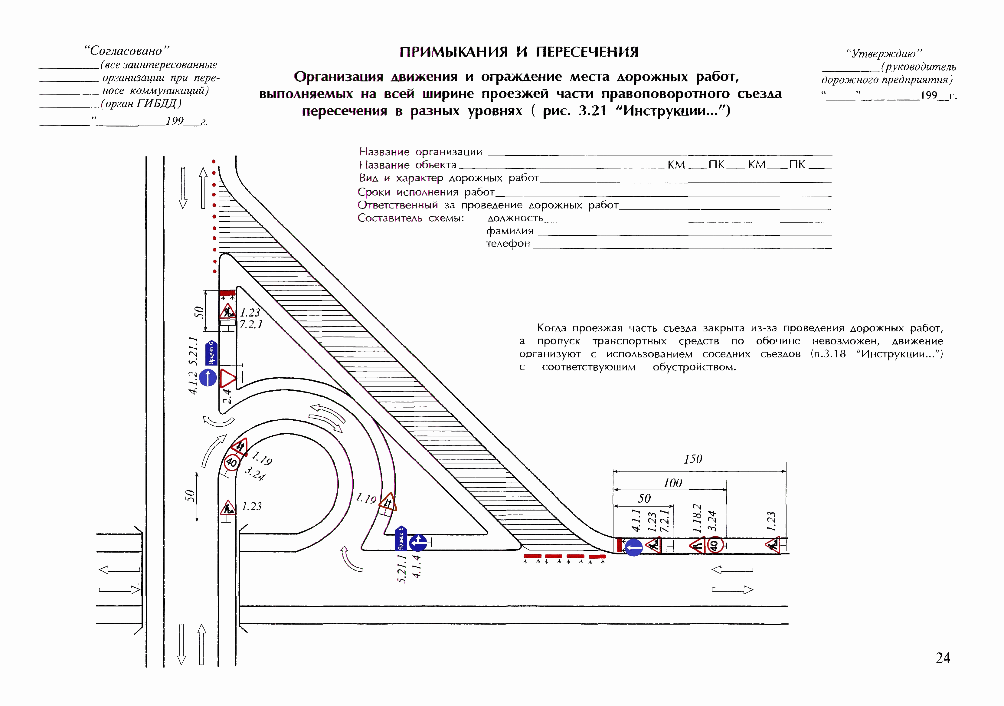 Схема временных знаков