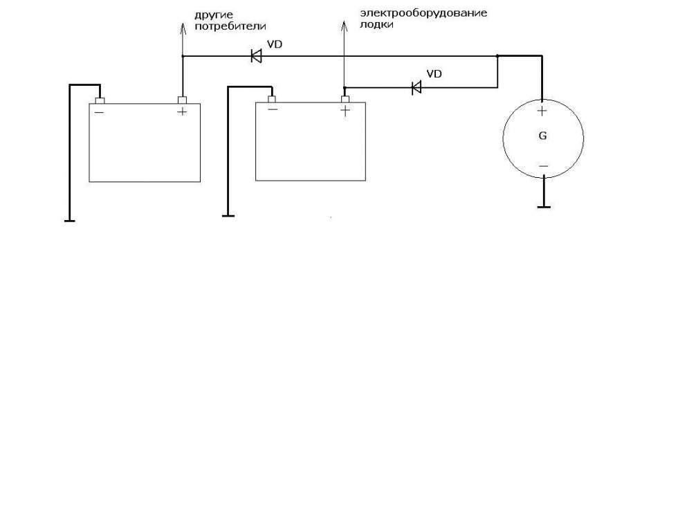 Подключение второго аккумулятора в автомобиле схема