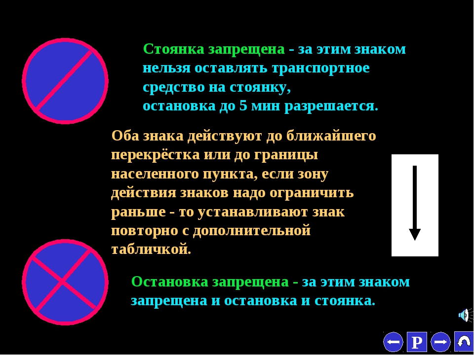 Остановка и стоянка запрещена зона действия с картинками