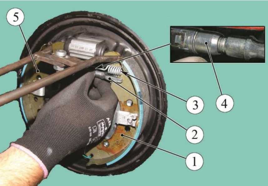 Регулировка колодок стояночного тормоза: Регулировка стояночного тормоза