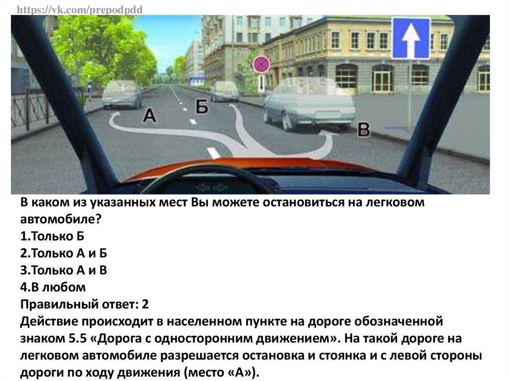 Знак стоянка запрещена на односторонней дороге: Стоянка на дороге с односторонним движением