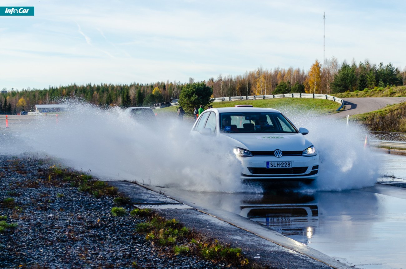 Аквапланирование автомобиля