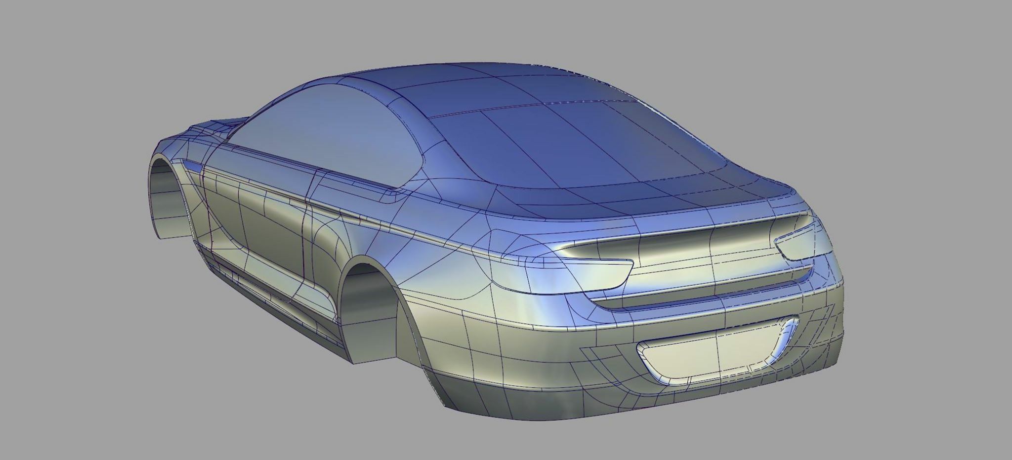 3Д моделирование машины: 3D Моделирование Mercedes-benz EQS 2020