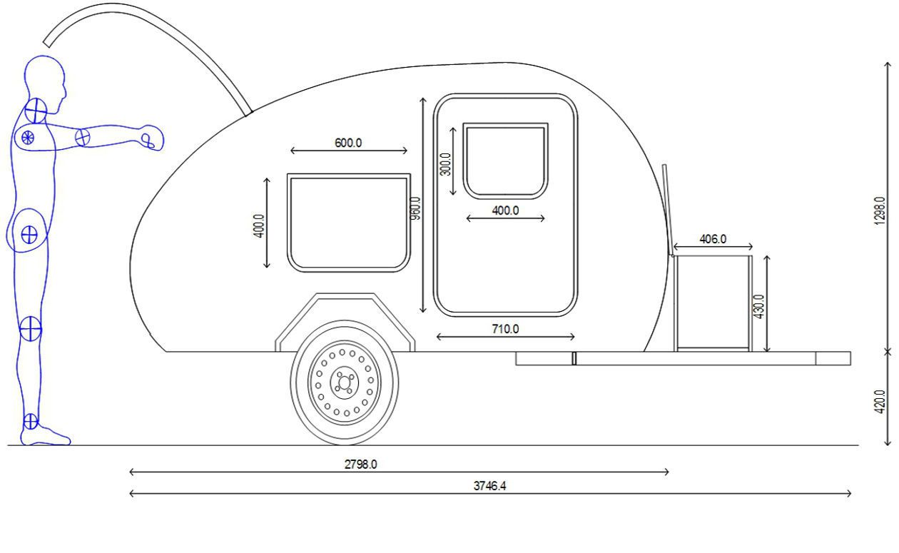 Детальные чертежи кемпера капля: Чертежи кемперов. Как сделать автодом на колёсах самостоятельно: фото готовых работ