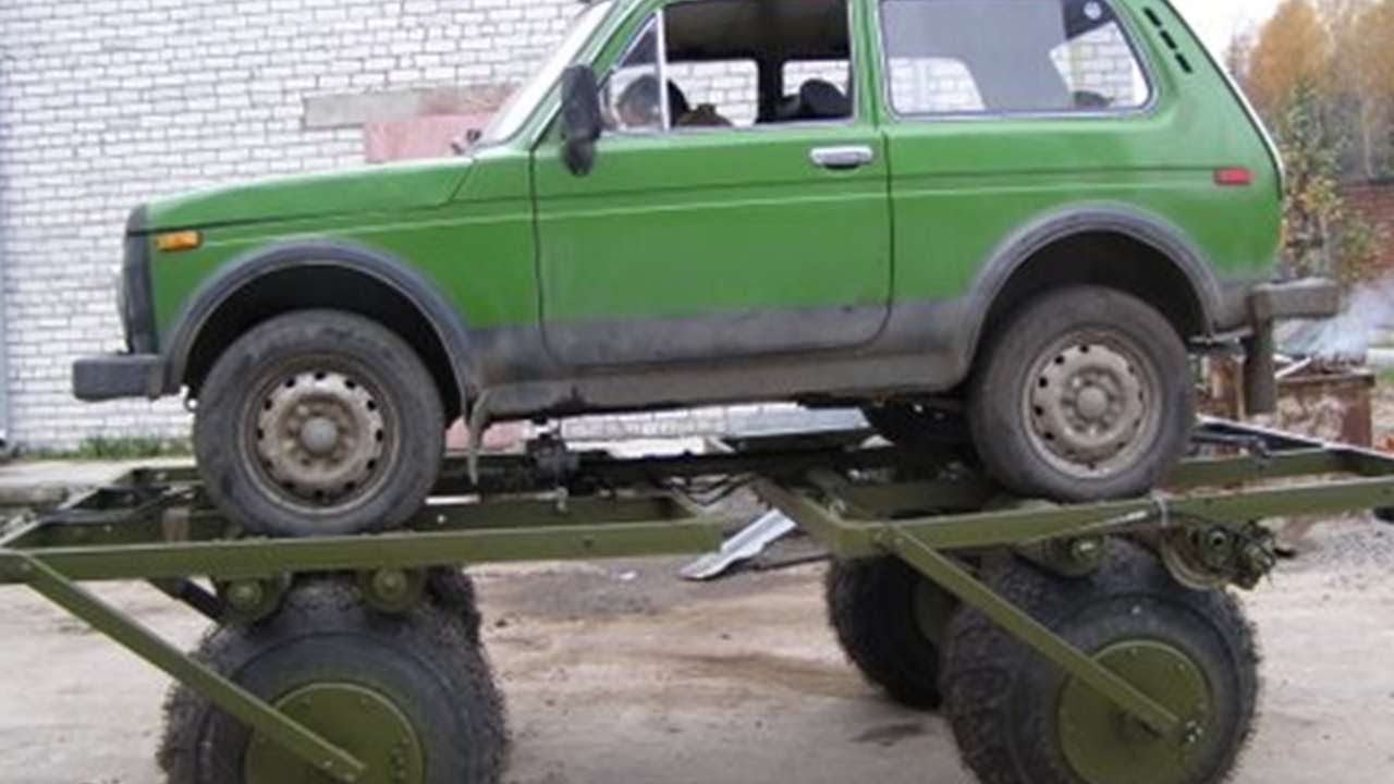 Прицеп из нивы: В сети показали оригинальный прицеп из LADA 4x4