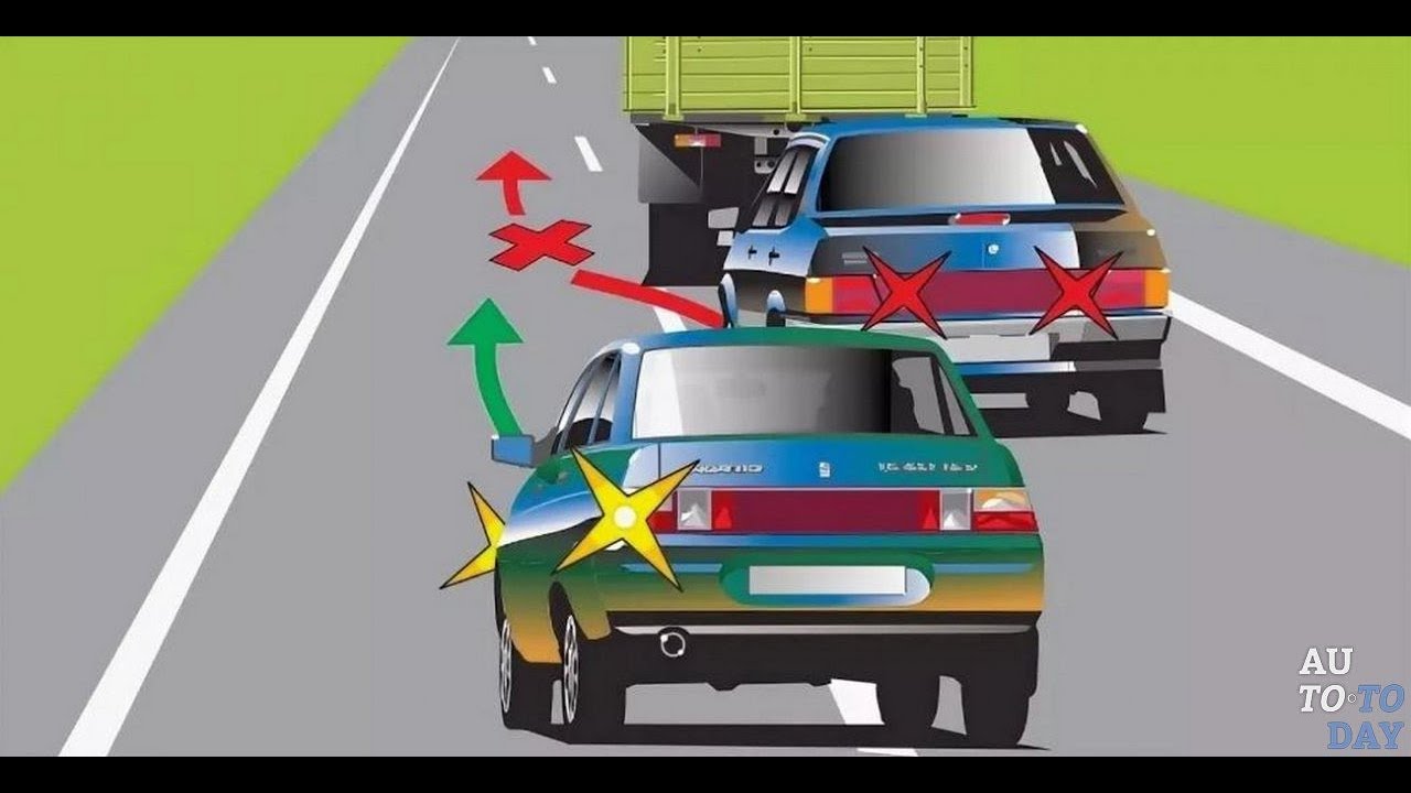 Разрешено ли опережение справа: Опережение автомобиля справа в одной полосе 2023