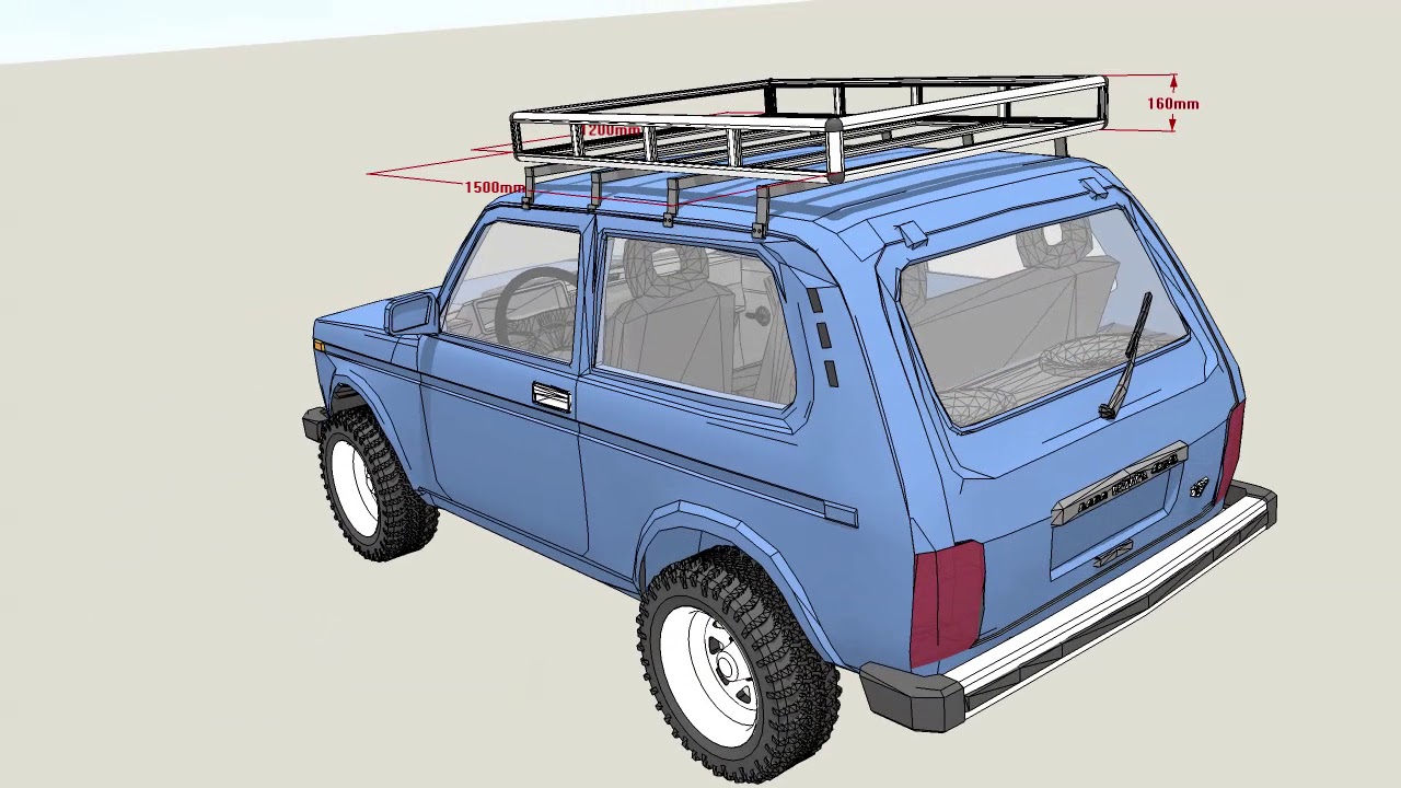 Фото багажник на ниву 2121 своими руками чертежи