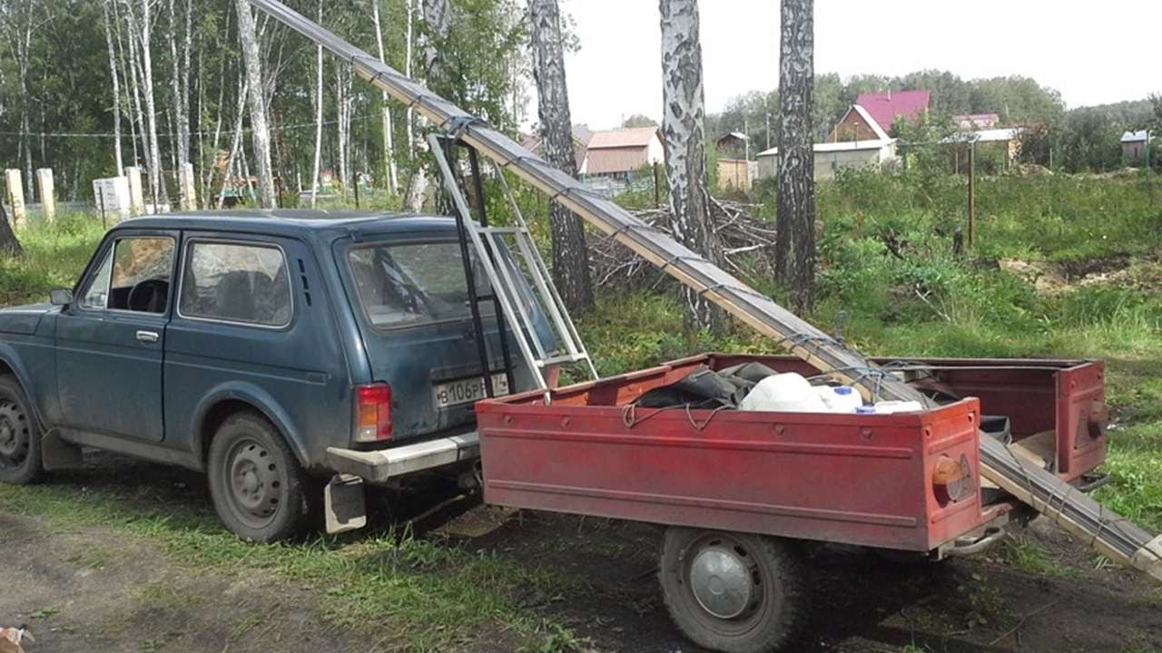 Прицеп из нивы: В сети показали оригинальный прицеп из LADA 4x4