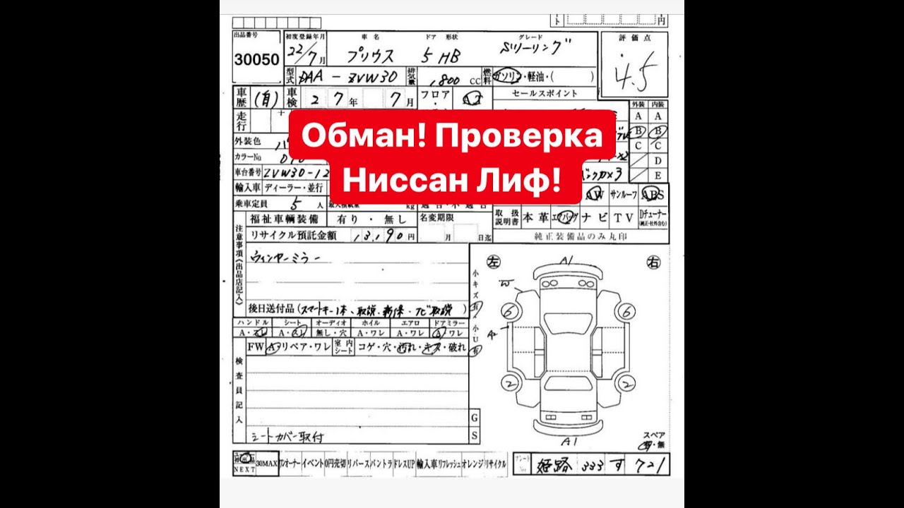 Аукционный лист расшифровка япония: Расшифровка Японских аукционных листов | Автомобили из Японии