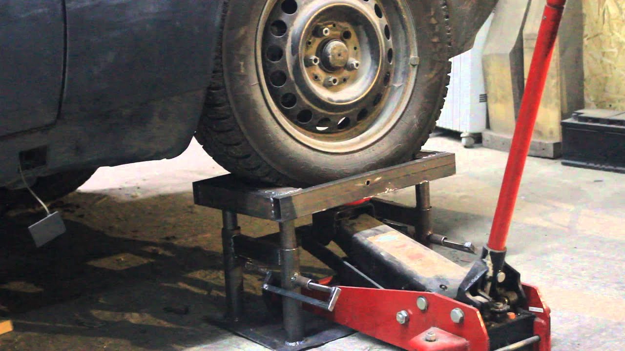Как поднять авто в гараже без ямы: особенности выполнения ремонта авто без ямы и подъемного устройства
