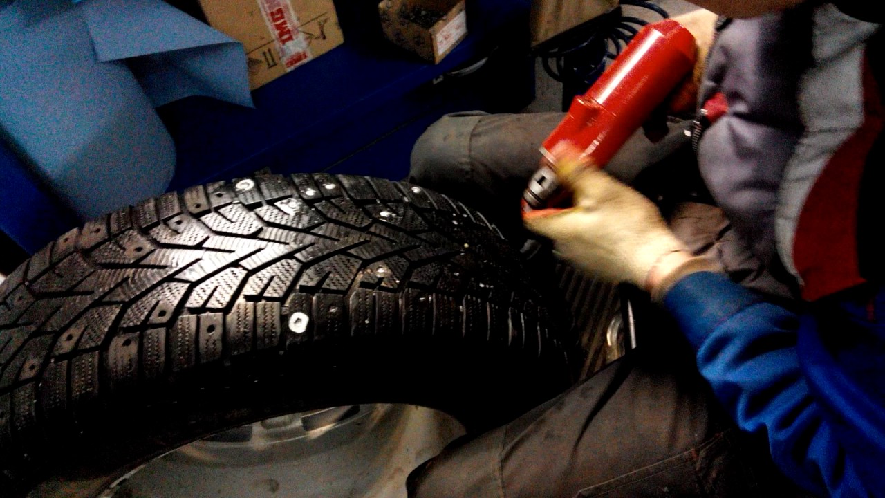 Самостоятельная ошиповка колес: Шиповка шин своими руками на зимнем автомобильном колесе
