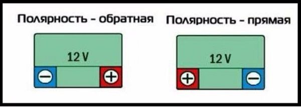 Как определить полярность: полярность проводов, на зарядном устройстве