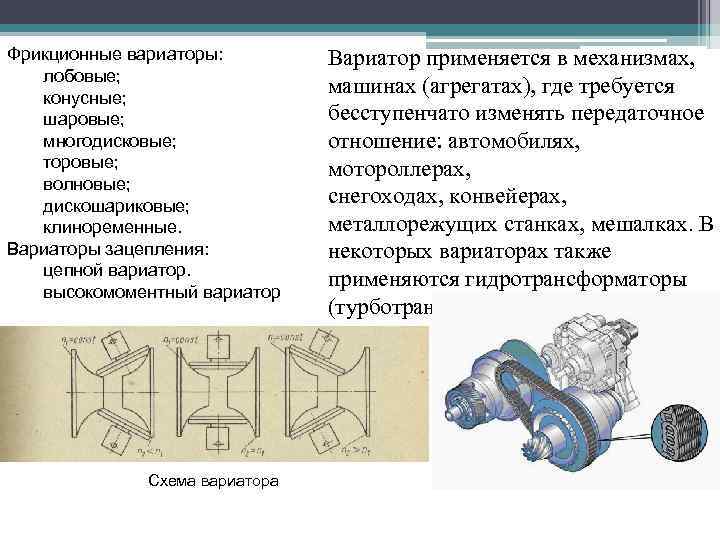 Схема работы вариатора: Как работает вариатор: принцип, устройство и недостатки