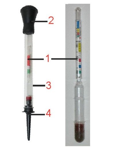 Измерение плотности электролита в аккумуляторе: Что такое ареометр и как измерить плотность электролита в аккумуляторе