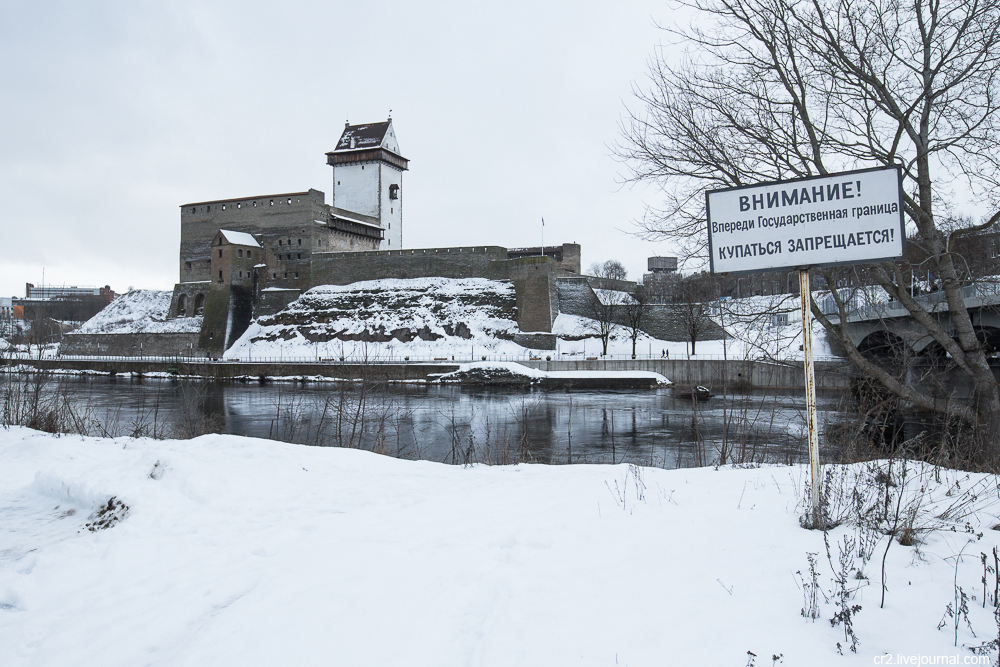 Ивангород граница с эстонией фото