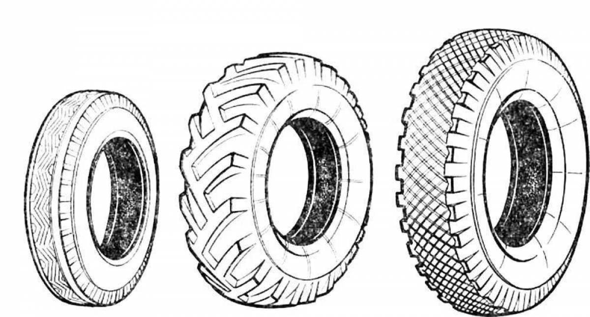 Шины с различными рисунками. Рисунок протектора колеса БТР 80\. Шина раскраска. Колесо раскраска. Рисование колеса для машины.